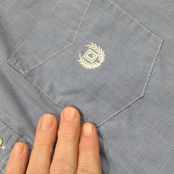 Chaps xxl short sleeve button down shirt blue - Picture 7 of 7